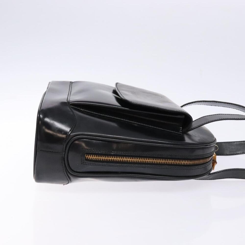 GUCCI Shoulder Bag Leather Black Gold 001 3444 001 3444 - Picture 4 of 13